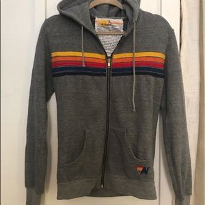 Aviator Nation 5 stripe hoodie